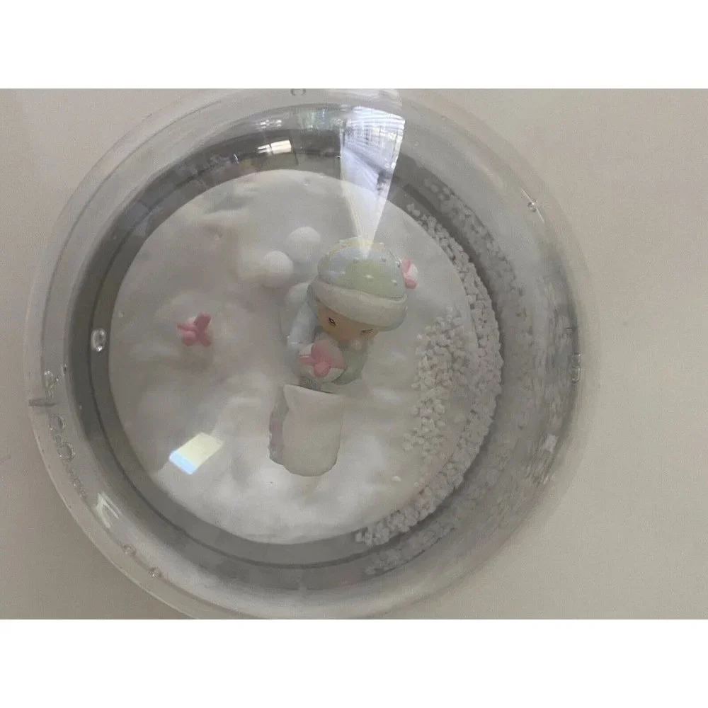 Vintage 1986 Precious Moments I'm Sending You a‎ White Christmas Snow Globe EUC